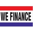 3 Stripe We Finance Nylon Message Flag (3'x5')