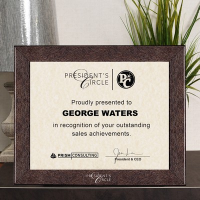 Buckingham Leather 8.5" x 11" Frame