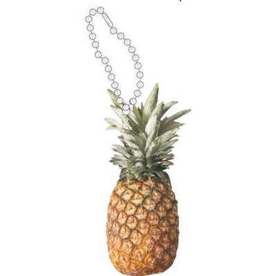 Pineapple Promotional Key Chain w/ Black Back (4 Square Inch)