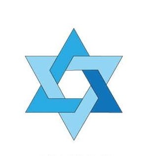Star Of David Executive Magnet w/ Full Magnetic Back (3 Square Inch)