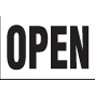 18 Oz. Reinforced Vinyl 2 Sided Message Stack Flag - Open (3'x8')
