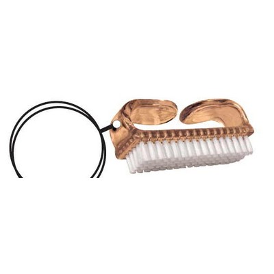 Nail Brush Keychain w/Mirrored Back (10 Square Inch)