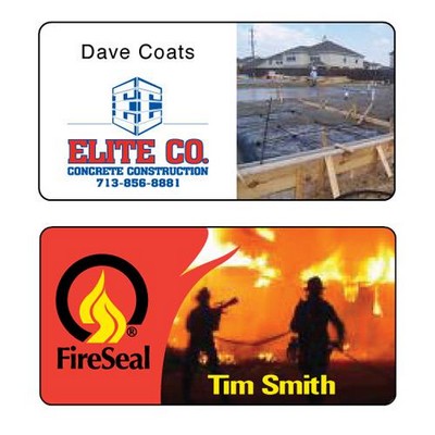 1 1/2"x3" Full Color Sublimation Name Badge