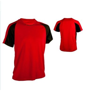 Adult Cool Mesh Soccer Jersey Shirt w/ Contrast Panel Sleeve