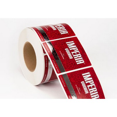 Bright Silver Metallic Roll Label (6"x6.5")
