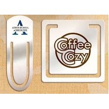 Nickel Plated Brass Bookmark (2"x2")