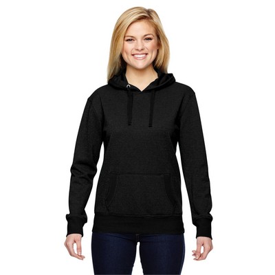 J AMERICA Ladies' Glitter French Terry Hooded Sweatshirt