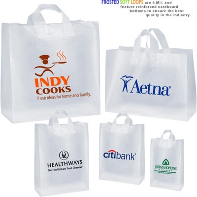 Colored Frosty Soft Loop Bags (8"x 4"x 10")