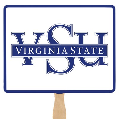 Stock 9"x7" Horizontal Shaped Fan (Fold-Over Fan)