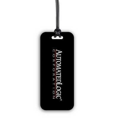 Full Color Write On Tag w/ Flexible Plastic Loop Strap (Rectangle 1.5"x3.5")