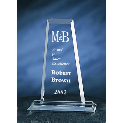 Master Award optical crystal award/trophy.7"H