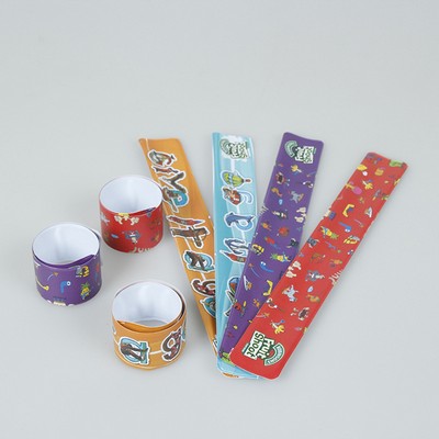 Full Color PVC Reflective Slap Wristband
