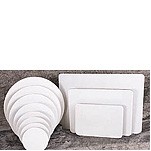 6" Circular White Grease Resistant Cake & Pizza Pad