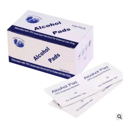 75% Alcohol Disinfecting Wipes - 100 Pads/Box