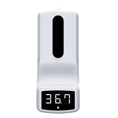 Infrared Thermometer with Automatic Sanitizer Dispenser