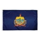 Vermont Indoor Parade Flag w/Pole Hem And Fringe (5'x8')