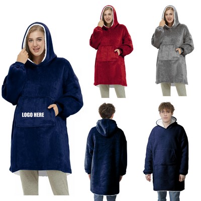 Plush Hoodie Blanket