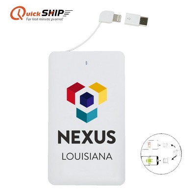 McKinley Slim Power Bank with Built In Cable 4000