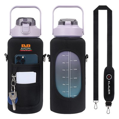 Half Gallon Water Bottle Sleeve Holder Cover