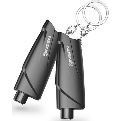 Window Breaker Seatbelt Cutter, Car Emergency Safety Keychain, Seat Belt Escape Tool & Glass Hammer