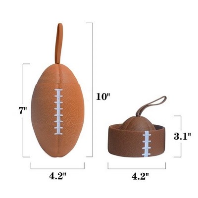 25 Oz. Silicone Outdoor Rugby Collapsible Water Bottles