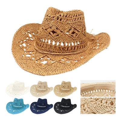 Cut-Out Straw Cowboy Hat