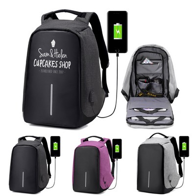 Traveling Laptop Backpack w/ USB Charging Port