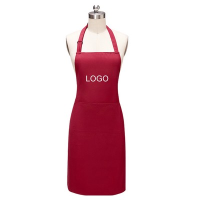 Adjustable Polyester Apron With Two Pockets