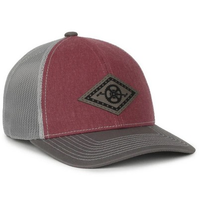 Outdoor Cap® Mid Crown Structured Hat w/Mesh Back