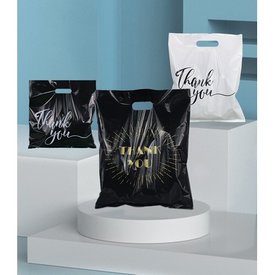 15.7"x19.7" 2.4mil Merchandise Bag W/ Die Cut Handle for Boutique Bag Shopping Clothes Packaging Bag