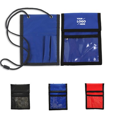 Name Badge Holder with Pen Loops