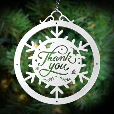 2.5" Custom Laser Cut Silver Ornaments(2mm)