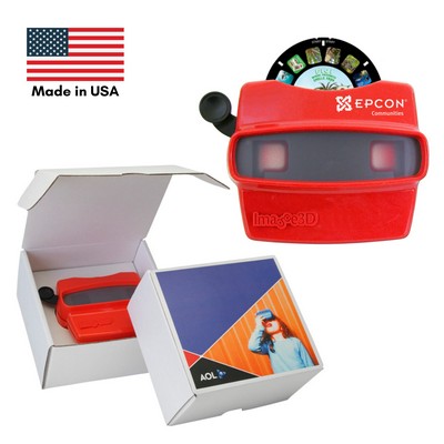 RETROVIEWER® TAB BOX MAILER SET with Custom Photo Reel, Viewer and Tab Box with Custom Label