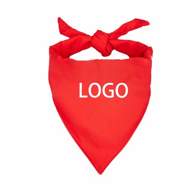 Polyester Pet Triangle Bandana