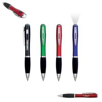 Pen with LED Flashlight