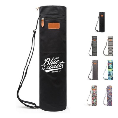 Yoga Mat Carrier Bag with Pocket and Adjustable Strap