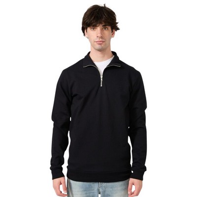 Unisex Cotton Fleece Quarter Zip