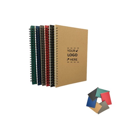 A5 Kraft Paper Spiral Notebook