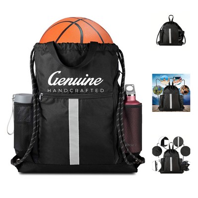 Nylon Casual Drawstring Backpack
