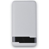 Portable 10,000mAh Slim Power Bank with LCD display white