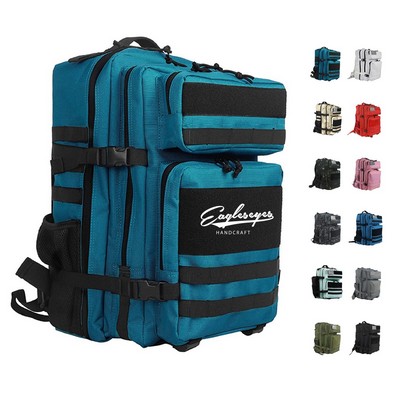 Waterproof Canvas Oxford Cloth Tactical Backpack with Adjustable Shoulder Strap