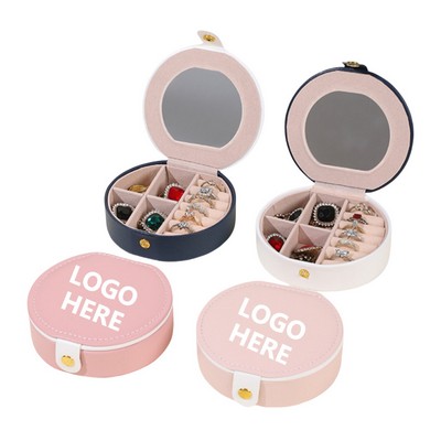 Circular Portable Jewelry Box