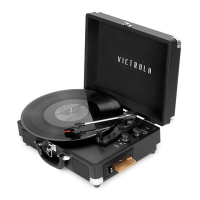 Victrola Vinyl Suitcase Record Player with Cassette