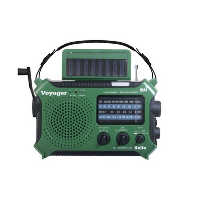Kaito Emergency Radios & Wireless Mics Crank&Solar Am/Fm/Sw/Weather Alert Radio - Green