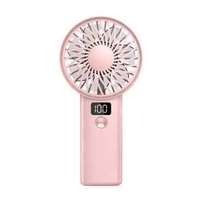 400 mAh Portable Hand Held Fan with Display