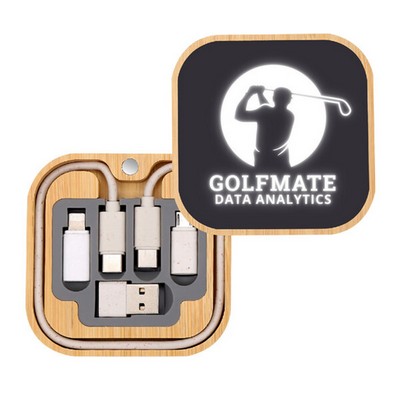 Light Up Square Wireless Charger and Cable Kit