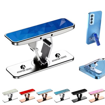 Mini Aluminum Foldable Phone Stand Mount for Back Adhesion