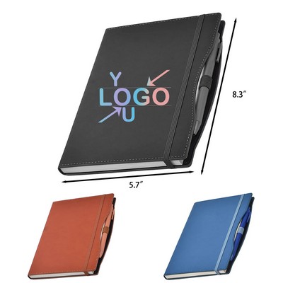 Elite A5 Notebook Set with Pen and Elastic