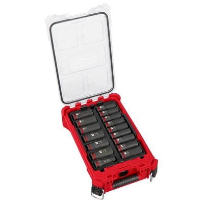 Milwaukee Shockwave Impact Duty Socket 1/2" Drive 16Pc Mm Packout Set