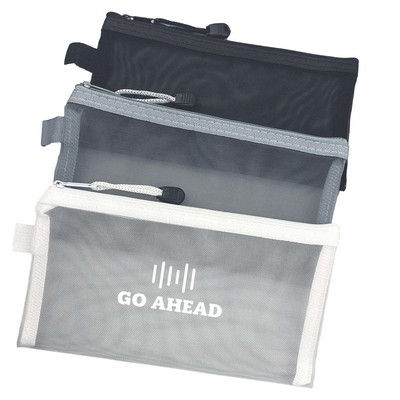 Transparent Mesh Stationary Bag